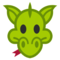 Dragon Face emoji on HTC